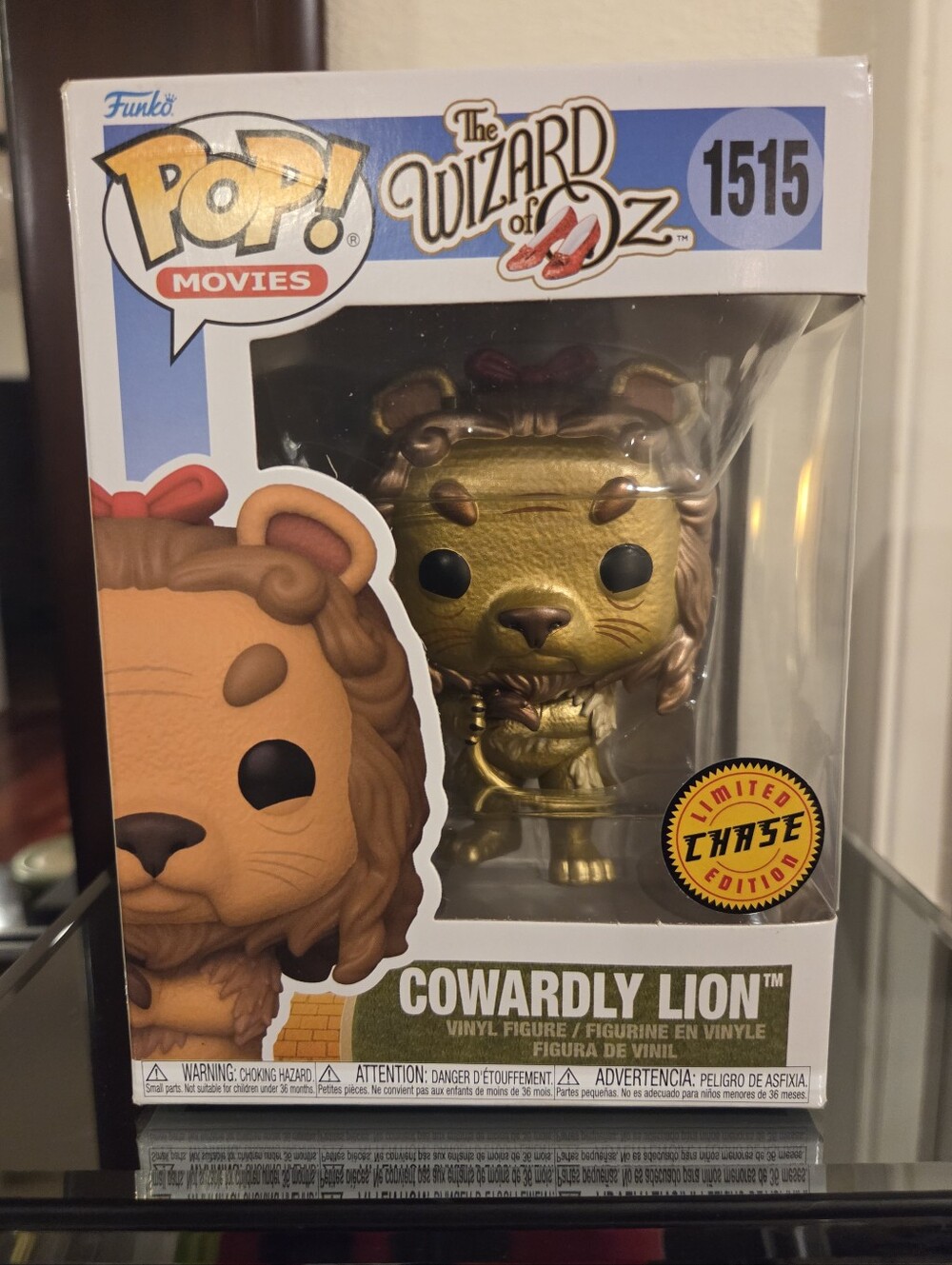 Funko Pop The Wizard Of Oz Cowardly Lion with Red Bow, Limited Edition